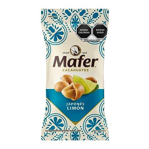 Mafer Lemon Roasted Japanese Premium Mafer® Peanuts. Bag with 146 grams of premium quality and unique flavor are the perfect option to enjoy something rich and nutritious at the same time
