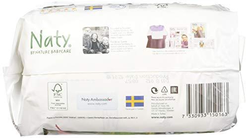 Eco by Naty Naty by Nature Babycare Eco-Friendly Premium Disposable Diapers for Sensitive Skin, Size 3, 4 packs of 31 (124 Count) (Chemical, chlorine, perfume free)