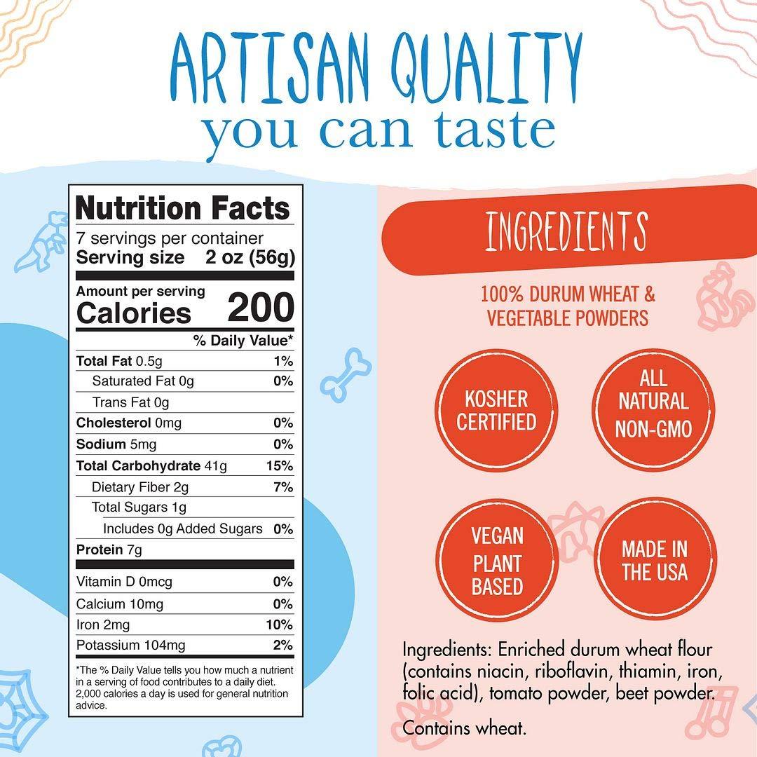 pastabilities Pastabilities Fun Shaped Pasta for Kids (and Teachers) - ABC 123 Pasta - Letters and Numbers Fun Theme, Non-GMO Natural Wheat Pasta, All-Natural, Kosher Certified, Made in the USA, (2 Pack,14 Oz)