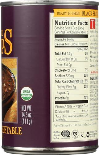 Amy\'s Amy\'s Organic Black Bean Vegetable Soup, 14.5 Ounce
