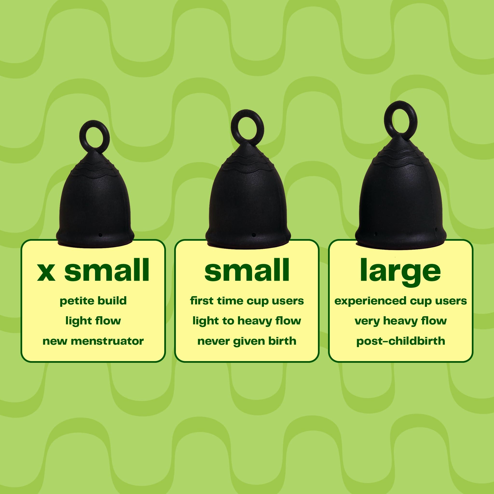 VIV FOR YOUR V. Viv for Your V Large Premium Menstrual Cups for Heavy Flow, Ring Stem Easy Removal, Soft Tampon Alternative for Active Lifestyle, Comfortable 12 Hour Wear, Medical-Grade Silicone Reusable Period Cup