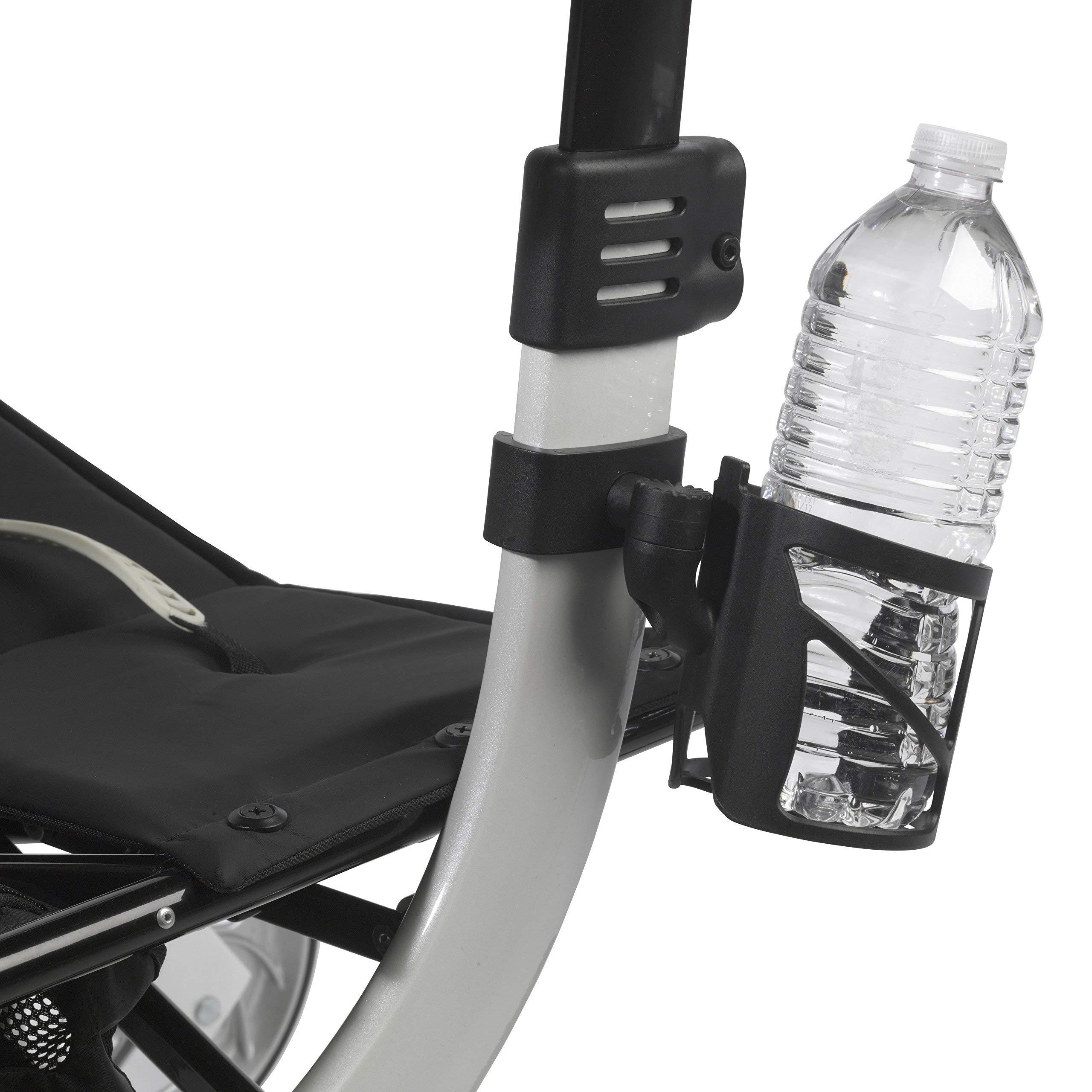 Drive Medical Drive Medical Nitro Clip-On Cup Holder for Walker Rollator, 6 x 4 x 3.5 Inch, Black