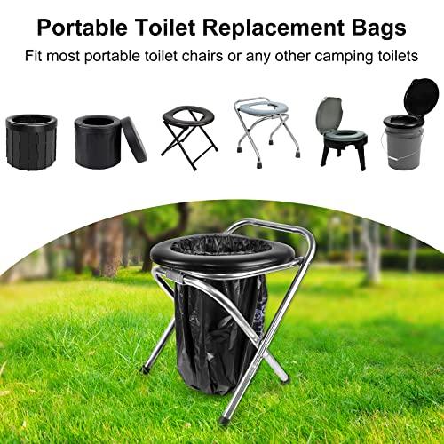 Odree Odree Portable Toilet Replacement Bags | 50 Count 8 Gallon, 30 Liter Camping Toilet Bags for Portable Toilet, Toilet Replacement Bags | Heavy Duty 1 Mils