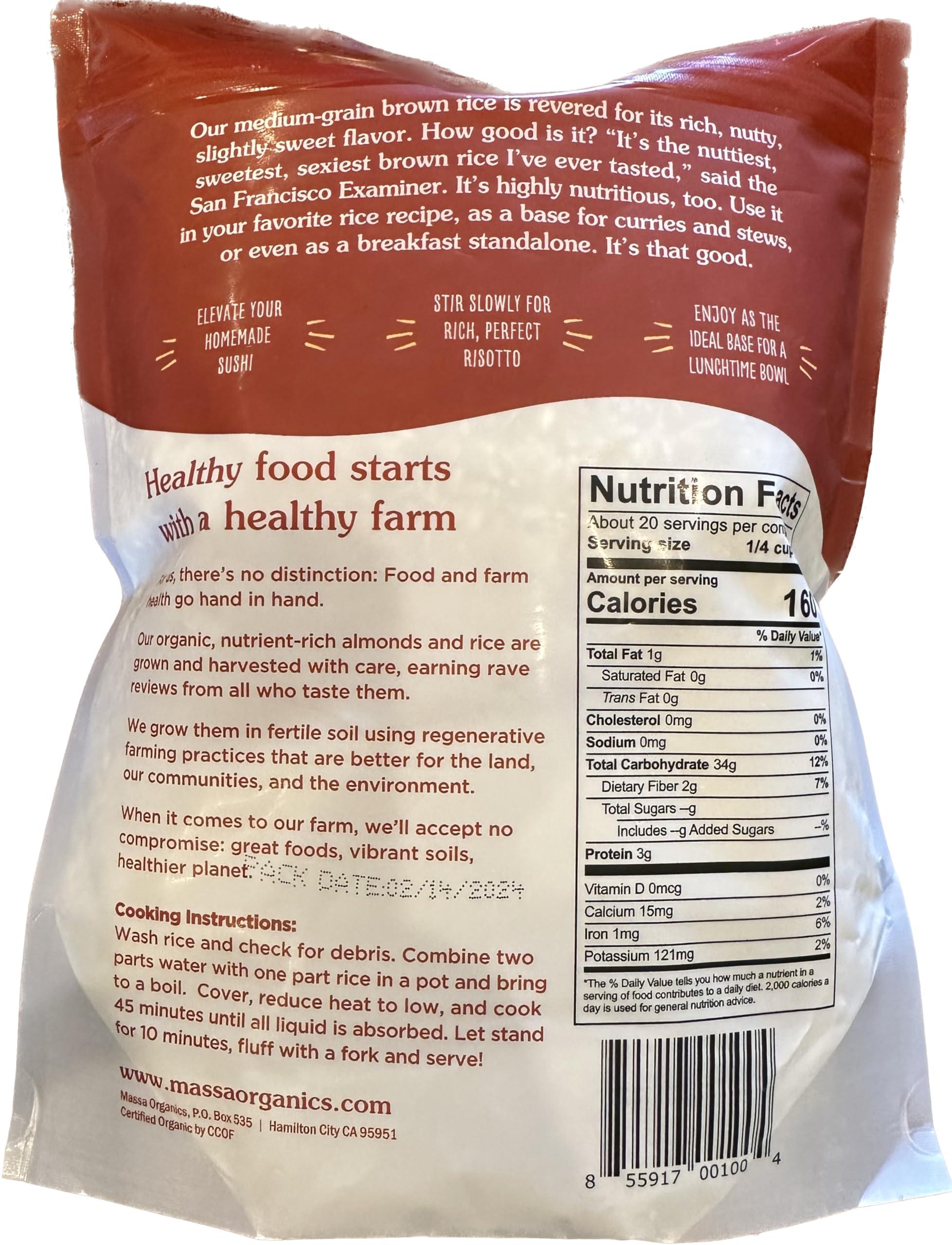 Massa Organics Certified Organic Whole Grain Brown Rice