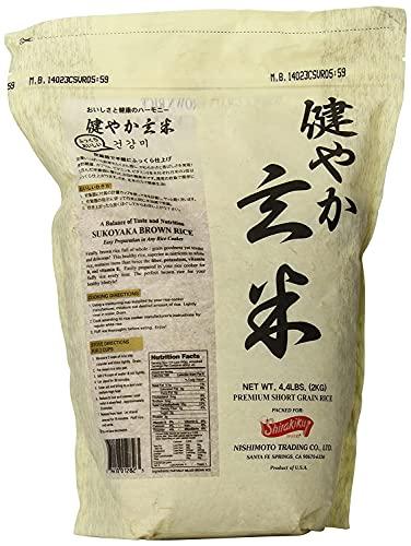 Sukoyaka Sukoyaka Brown Rice, Genmai, 4.4-Pound