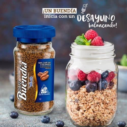 RUUFE Buendia Instant Coffee (3 pack) Amaretto Vanilla & Whiskey Cream Flavor 100% Colombian Coffee Cafe (2.9 oz each) - Cafe Instantaneo Sabor Crema de Whiskey Amareto y Vainilla