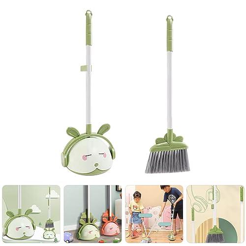 Holibanna Holibanna 1 Set Kids Toys Desktop Cleaning Tools Child Broom Housekeeping Cleaning Tool for Kids Broom Helper Small Cleaning Dustpan Broom and Dustpan Cartoon Household Products Pp Toddler