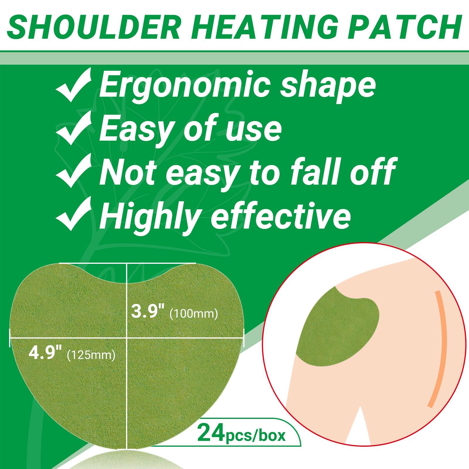 ishancare iShanCare Shoulder Patches - 24 Count Warming Herbal Plaster Maximum Strength Heat Patches, 8 Hours Deep Heating Extra Strength Joint Patch of Shoulder, Knee, Back, Neck