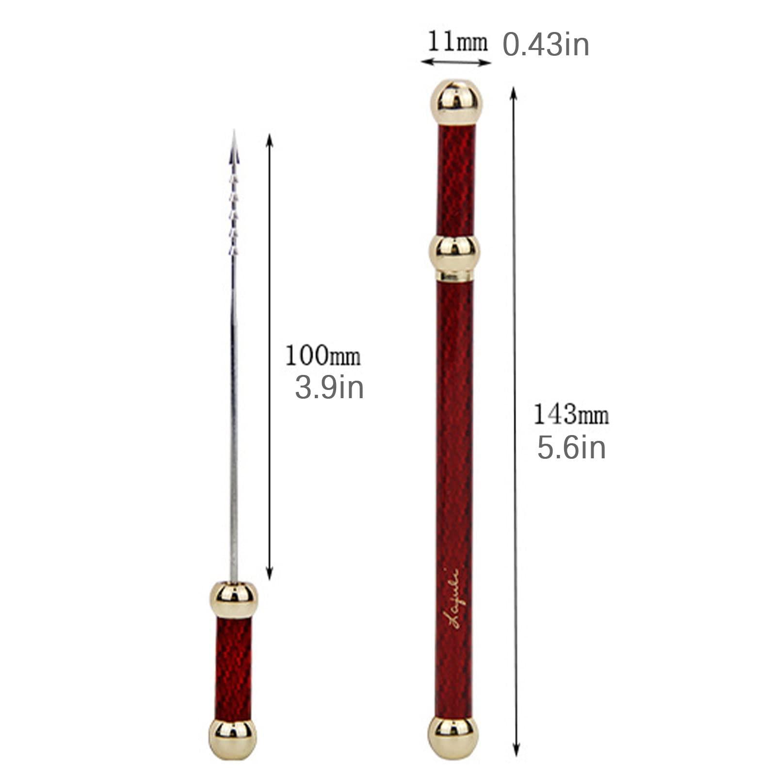 Cofepy Cigar Needle Cutter Vintage Cigar Draw Enhancer Tool Precision Practical Cigar Accessories Cigars Rust-Proof Gift,Red