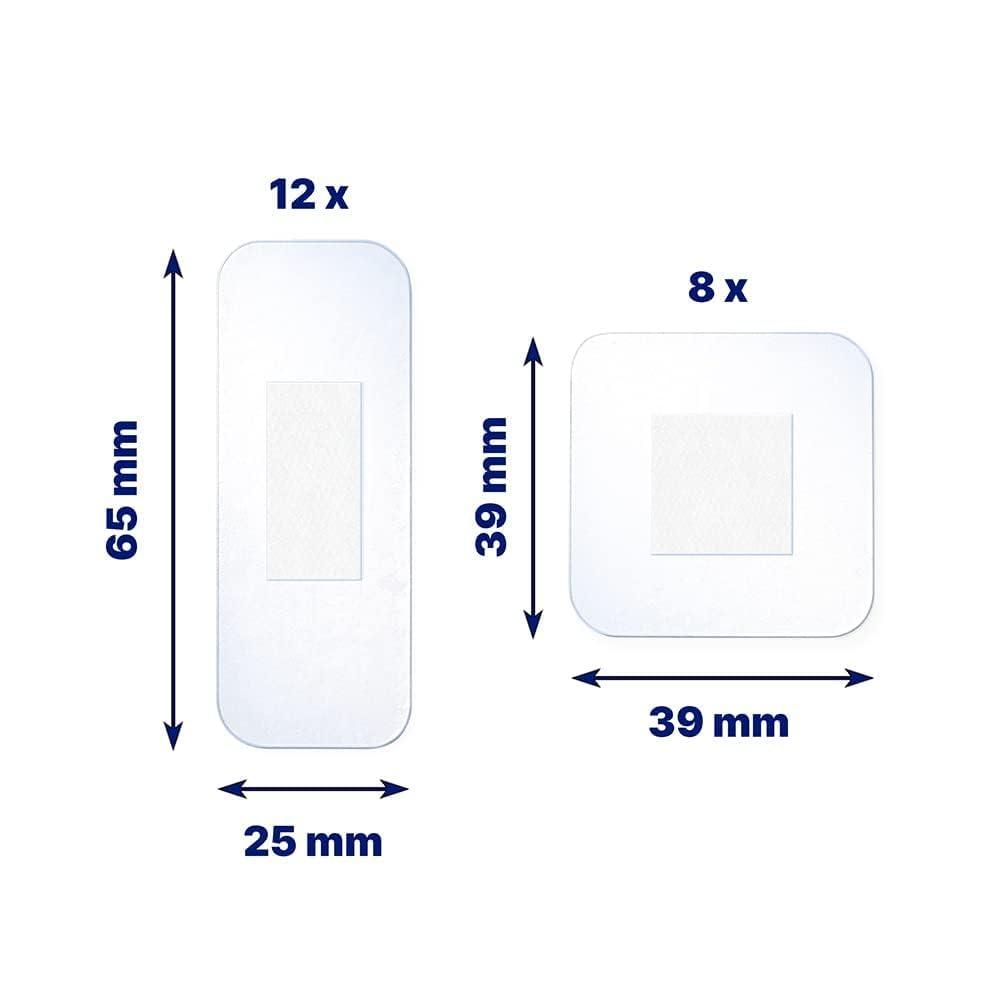 Elastoplast Elastoplast Aqua Protect Plasters 100% Waterproof (20), Waterproof Plasters Ideal for Washing, Showering, Bathing and Swimming Plasters Waterproof