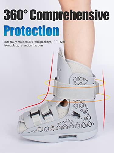 Tairibousy Tairibousy Inflatable Walker Boot Air Cam Walker Fracture Boot Medical Short Walking Boot Walker Brace Breathable Orthopaedic Boot for Foot Injury Ankle Sprain (Large)