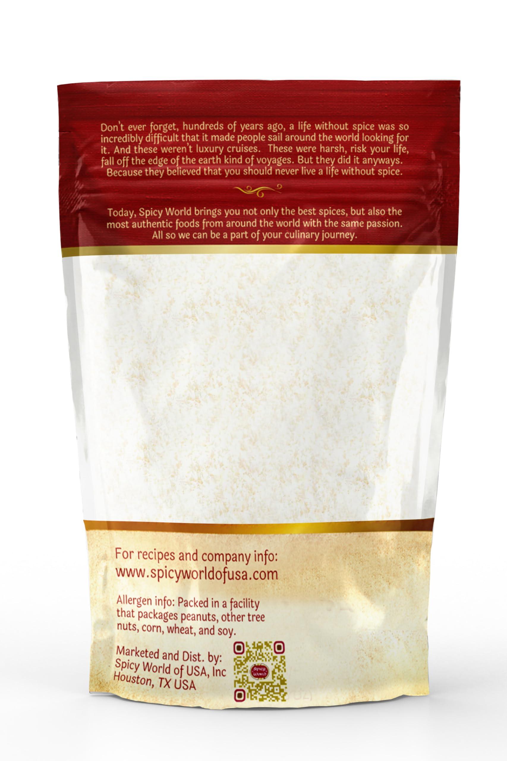 Spicy World Spicy World Shredded Coconut Powder 2 Pound Bulk Bag (Desiccated Coconut) - Unsweetened & Finely Shredded Powdered - Great for Baking, Smoothies and More!