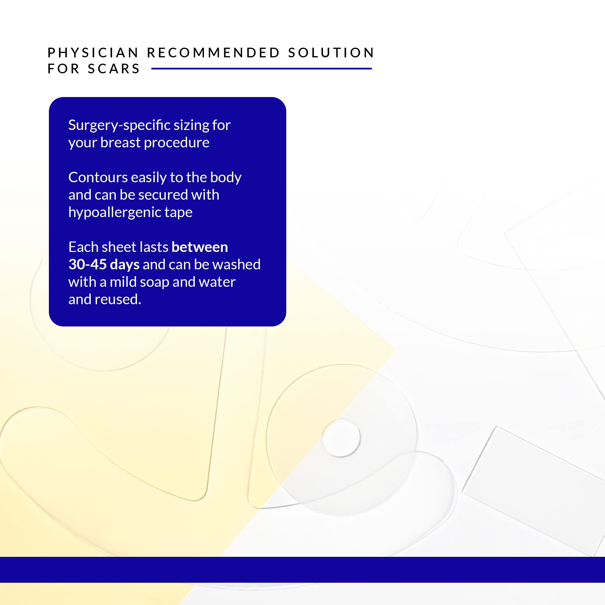 Rejuvaskin Rejuvaskin Scar Fx Silicone Sheeting, Silicone Tape for Breast Scars, 3 Circular Shaped, 1 Sheet, Soften, Flatten & Reduce the Appearance of Scars