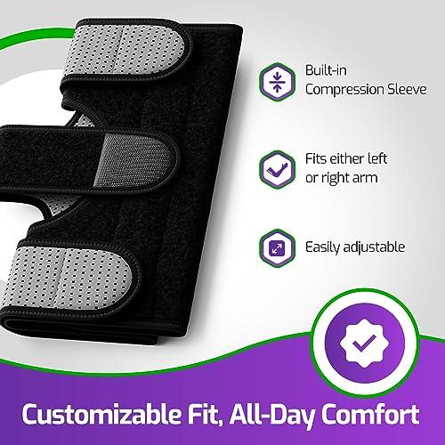 MARS WELLNESS MARS WELLNESS Universal Elbow Immobilizer - Adjustable - Cubital Tunnel Brace Support for, Tennis Elbow, Ulnar Nerve Injury Sprains, Strains, and Fractures - One Size Fits Most