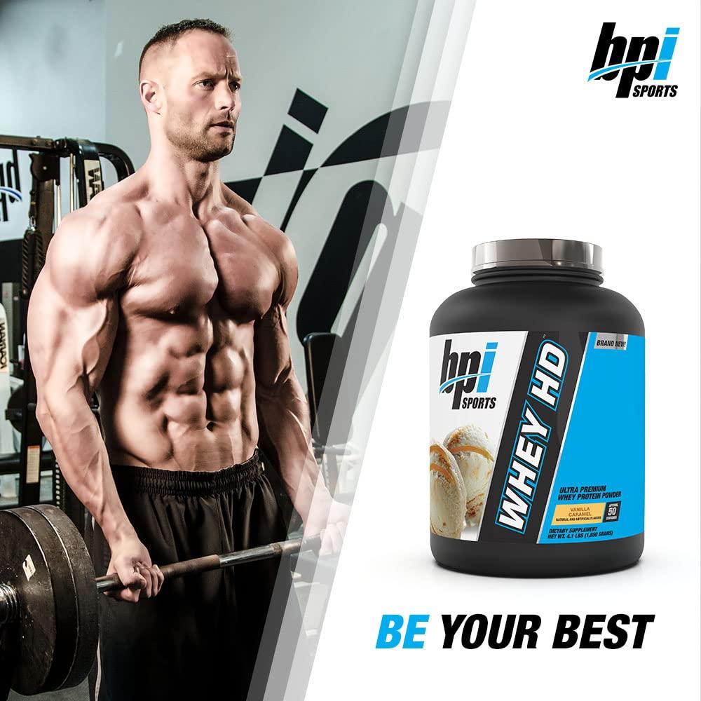 BPI Sports BPI Sports Whey HD Ultra Premium Protein Powder, Vanilla Caramel, 4.1 Pound