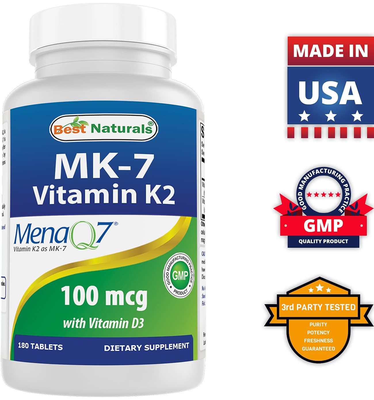 Best Naturals Best Naturals IP-6 510 mg & Vitamin K2 (MK7) with D3