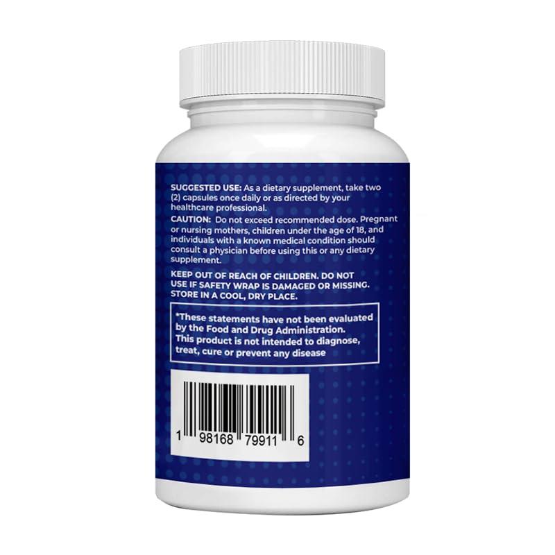 Gusevit 5-in-1 Gusevit Magnesium Complex, Aquamin Magnesium Hydroxide, Malate, Oxide, Citrate, Glycinate, 60 Capsules, 30 Days Supply,