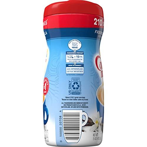 Coffee mate Nestle Coffee mate French Vanilla Powder Coffee Creamer 1 Pack (15 Oz)