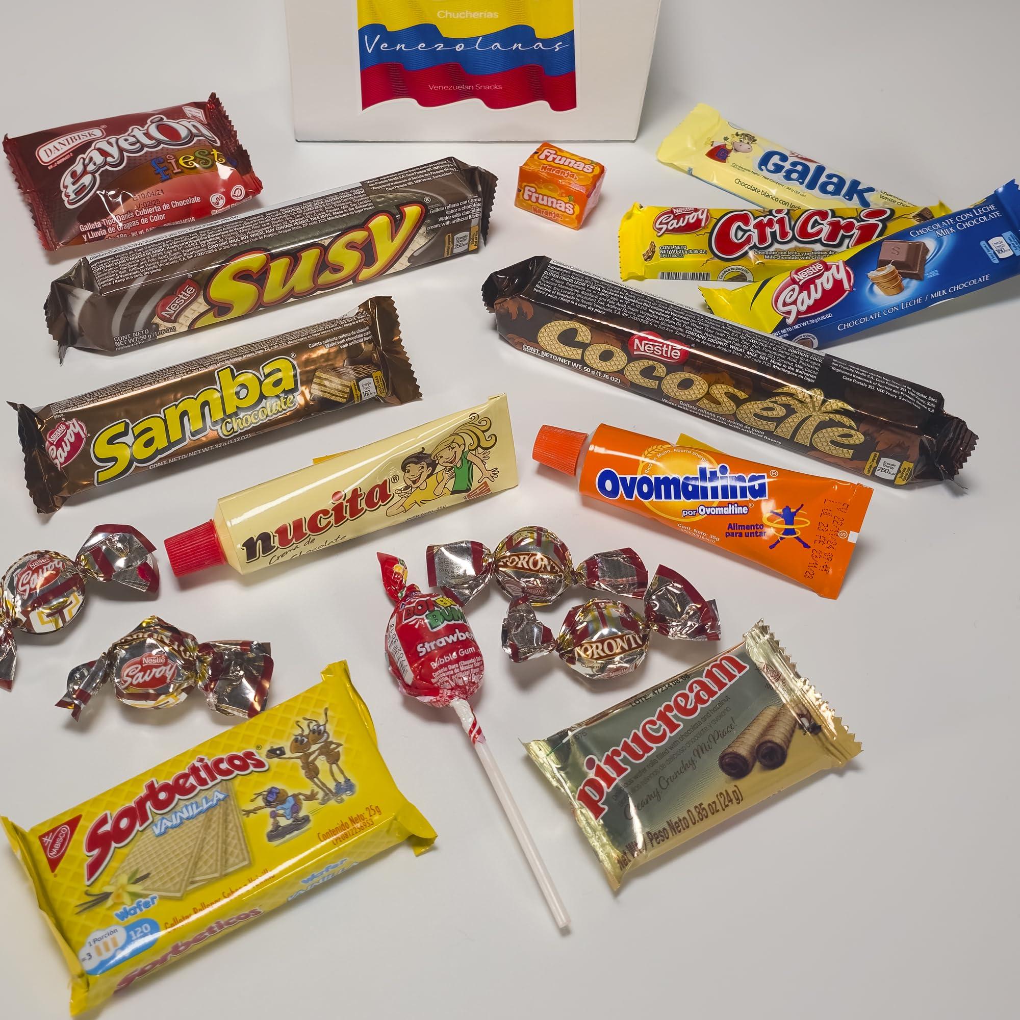 CALES Venezuela Snacks Gift Box, Venezuela Snacks, Chucherias Venezolanas, Candy Box, Cotillon, Regalo Venezolano