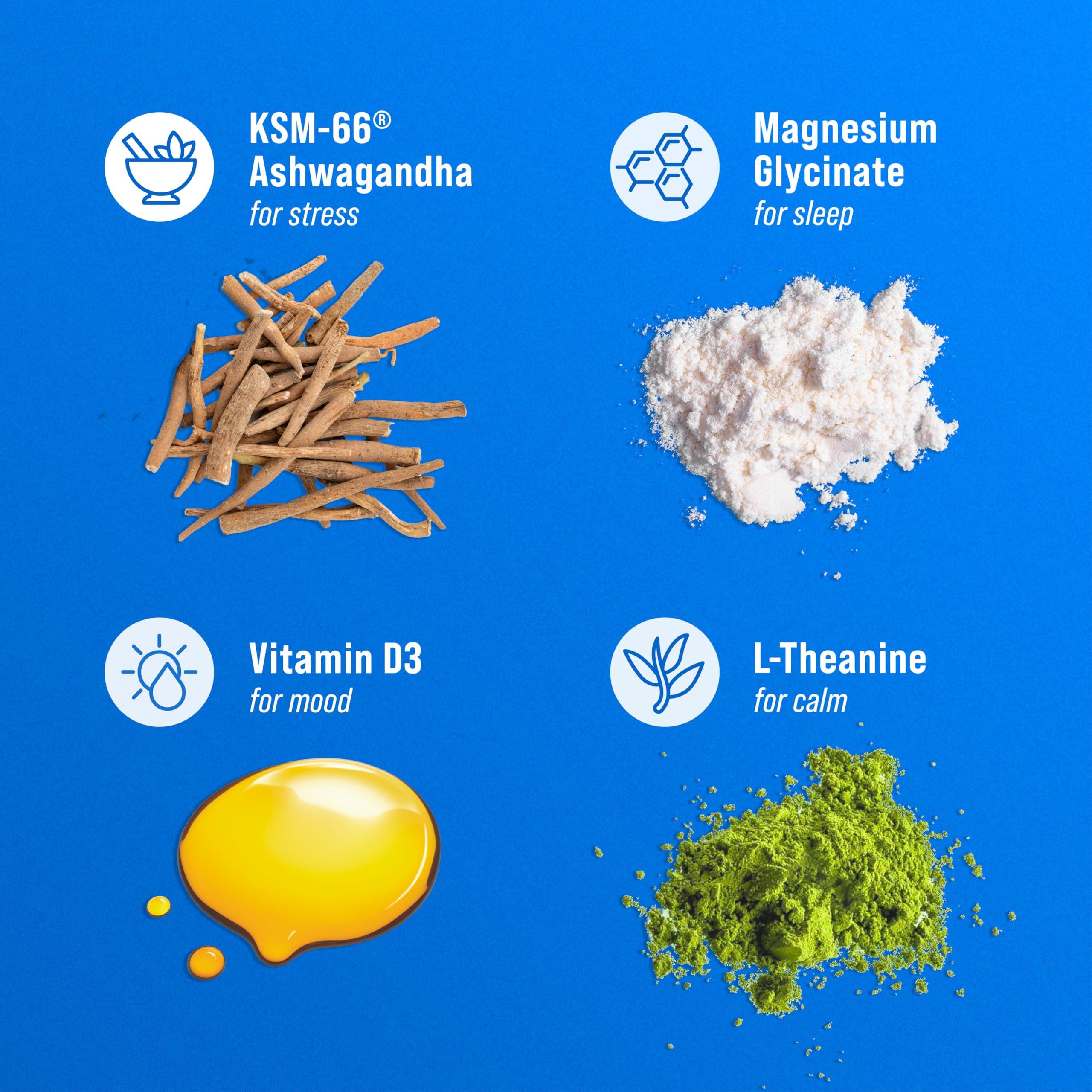 Nello Nello Supercalm Powdered Drink Mix, Blue Coconut, L Theanine, Ksm-66 Ashwagandha, Magnesium Glycinate, Vitamin D 3, Supplements for Relaxation & Focus, No Sugar, Non GMO, Vegan, On The Go, 30 Srvgs