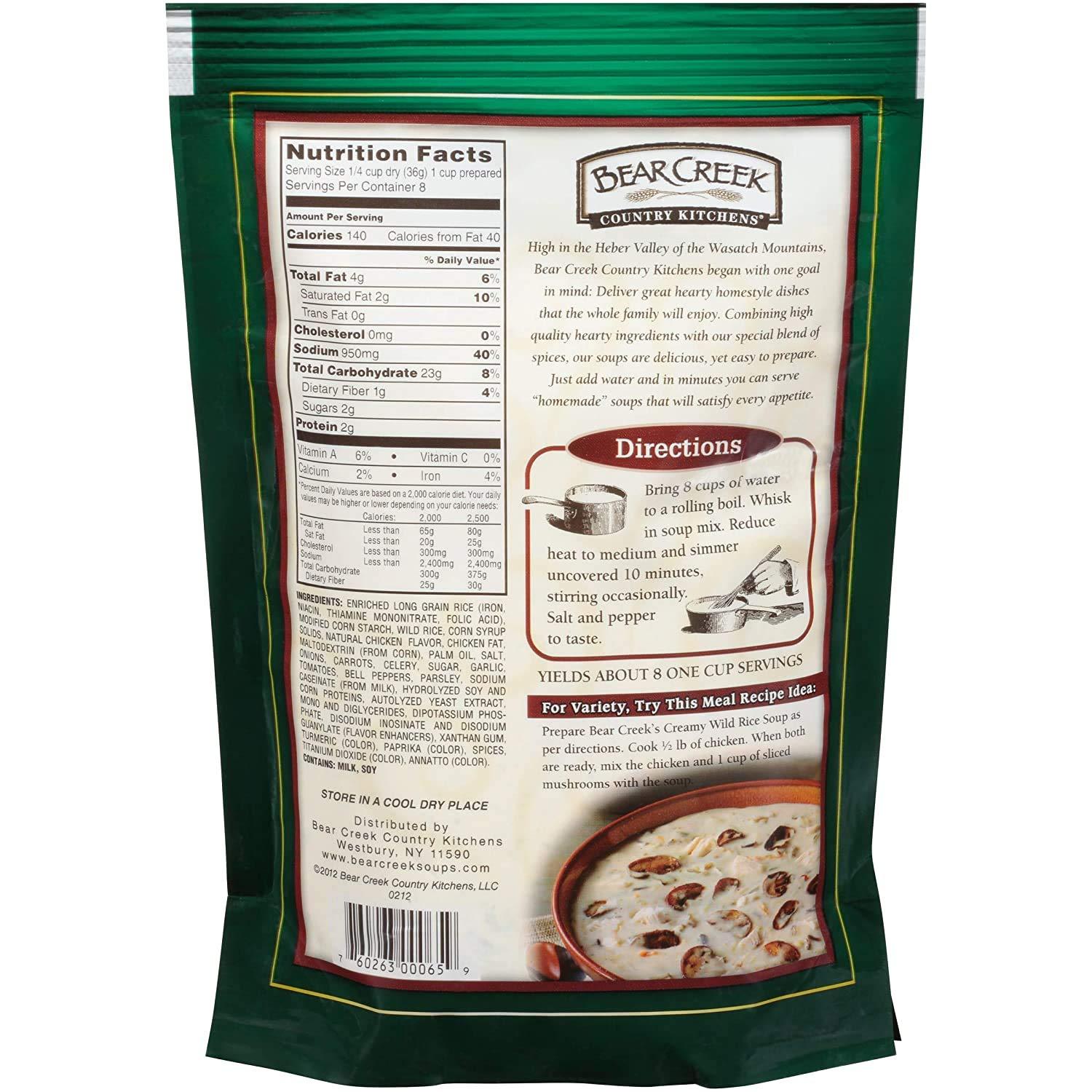 BEAR CREEK Bear Creek Country Kitchens Creamy Wild Rice Soup Mix, 10.1 Ounce