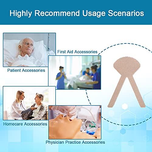 BAOZENP BAOZENP Nasal Tube Holder - Nasogastric Feeding Tube Fastener Catheter Fixed Tape Sticker Nursing Supplies for Home care, Clinic, 50 pcs