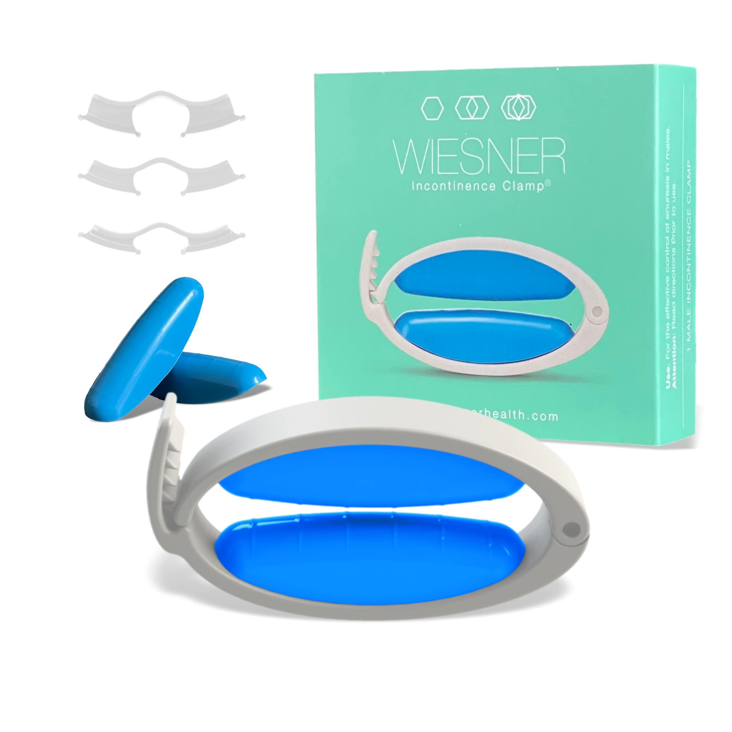 WIESNER Incontinence Clamp WIESNER Incontinence Clamp - Original Wiesner Male Incontinence Clamp - 3 Adjustable Sizes - Comfort and Confidence All Day Long - Wiesner Clamp - Best Penile Clamp for Incontinence!