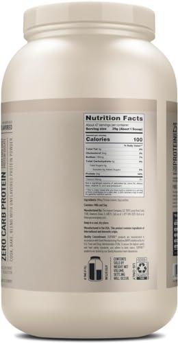Isopure Isopure Unflavored Protein, 25g Whey Isolate, Zero Carb & Keto Friendly, 47 Servings, 3 Pounds (Packaging May Vary)