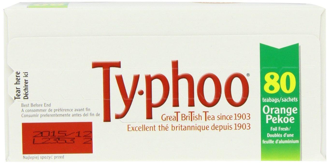 Typhoo Typhoo 80 Decaf Tea Teabags (Pack Of 6, Total 480 Teabags)