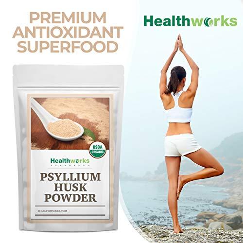 Healthworks Healthworks Psyllium Husk Powder (16 Ounces / 1 Pound) | Raw | Certified Organic | Finely Ground Powder from India | Keto, Vegan & Non-GMO | Fiber Support