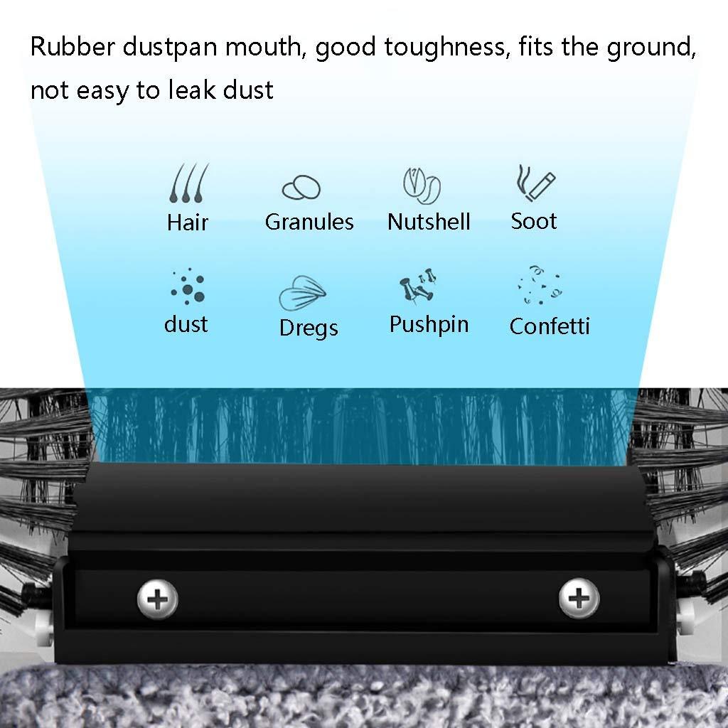 brooms NLIAN- Hand Push Automatic Sweeper Broom, 3 in 1 Household Cleaning Including Broom Dustpan Trash Bin Separate Trash Storage Tank Without Electricity (Color : White)