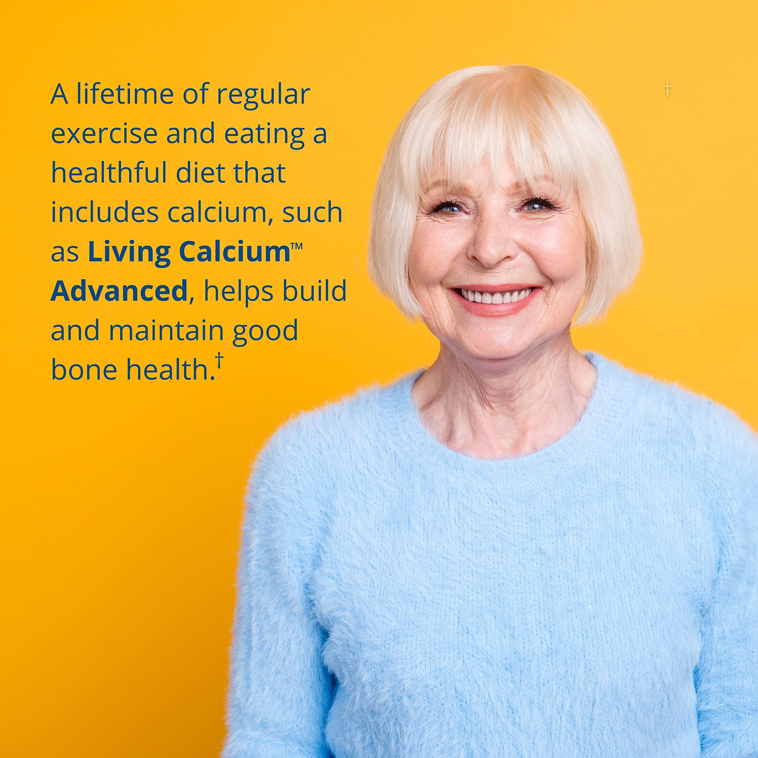 Garden of Life Garden of Life Calcium Supplement - Living Calcium Advanced Formula, D3, K2 and Magnesium for Absorption, 120 Vegetarian Caplets