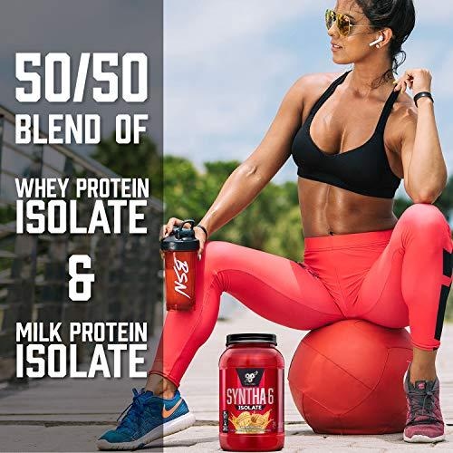 BSN BSN SYNTHA-6 Isolate Protein Powder, Peanut Butter Protein Powder with Whey Protein Isolate, Milk Protein Isolate, Flavor: Peanut Butter Cookie, 48 Servings