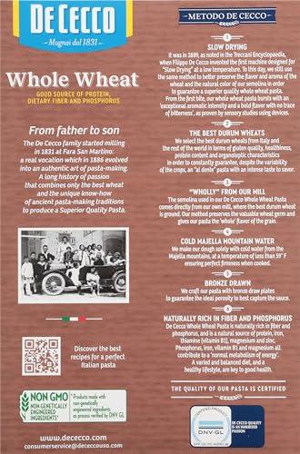 De Cecco De Cecco Penne Rigate Whole Wheat, 13.25 oz