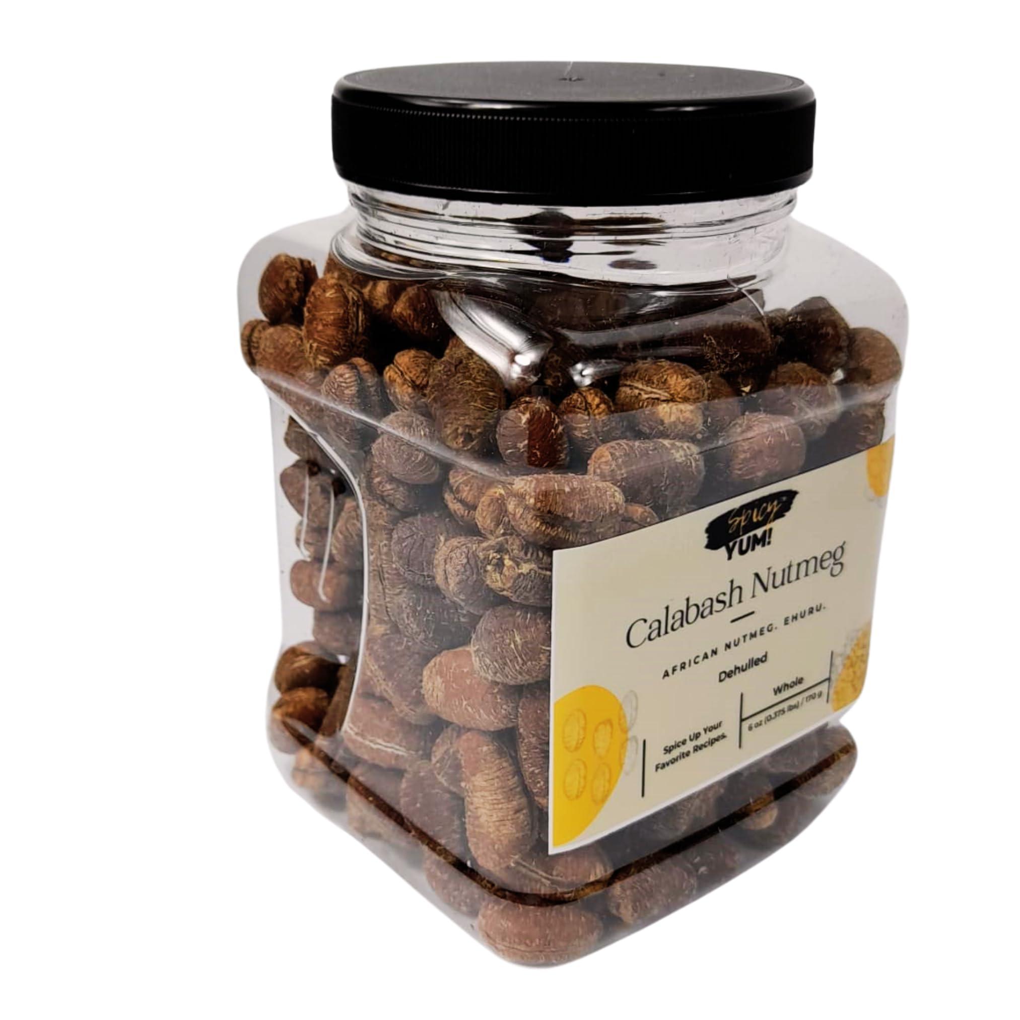 Spicy Yum! Spicy Yum! African Calabash Nutmeg (Ehuru, Efuru, Awiro) (Whole (Dehulled) - 2 oz.)
