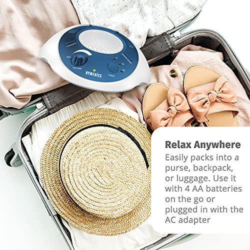 Homedics Homedics SoundSleep White Noise Sound Machine, Blue, Small Travel Sound Machine with 6 Relaxing Nature Sounds, Portable Sound Therapy for Home, Office, Nursery, Auto-Off Timer, By Homedics