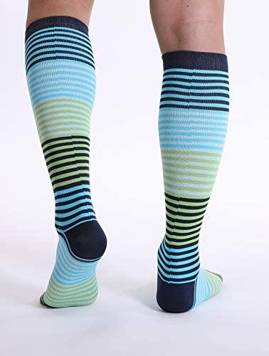 Doc Miller Doc Miller - Compression Socks for Women & Men - 15-20mmHg Knee High, Medical Grade Support, Size 3X-Large - Best for Sport, Travel, Nurse, Pregnancy, Circulation & Varicose Veins - Neon Green, 1 Pair