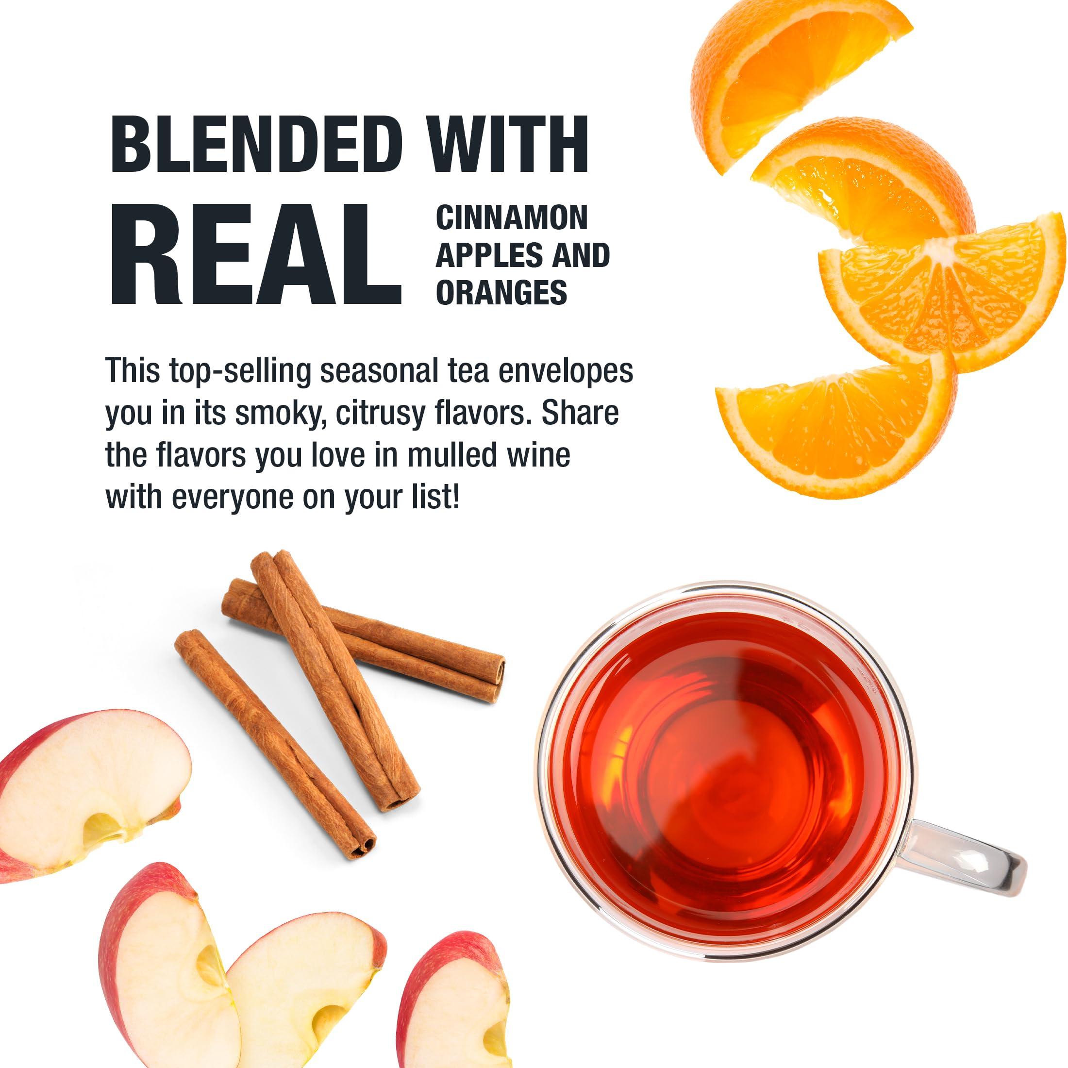 Tiesta Tea Tiesta Tea - Fireside Spice | Mulled Wine Herbal tea | Premium Loose Leaf Tea Blend | Non Caffeinated Holiday Teas | Make Hot or Iced Tea & Brews Up to 200 Cups - 16 Ounce Resealable Bulk Pouch
