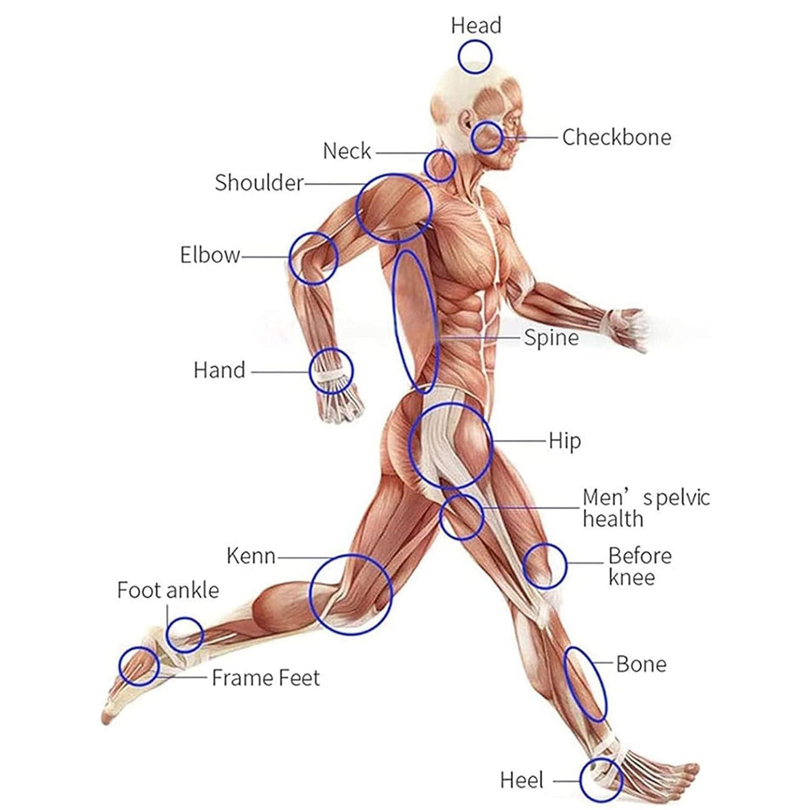 oiakus Extracorporeal Shockwave Therapy Machine, ED Shock Wave Therapy Machine, Pneumatic Shockwave Therapy Device with 5 Massage Head, for Joint Hurt and Muscle Pain Relief
