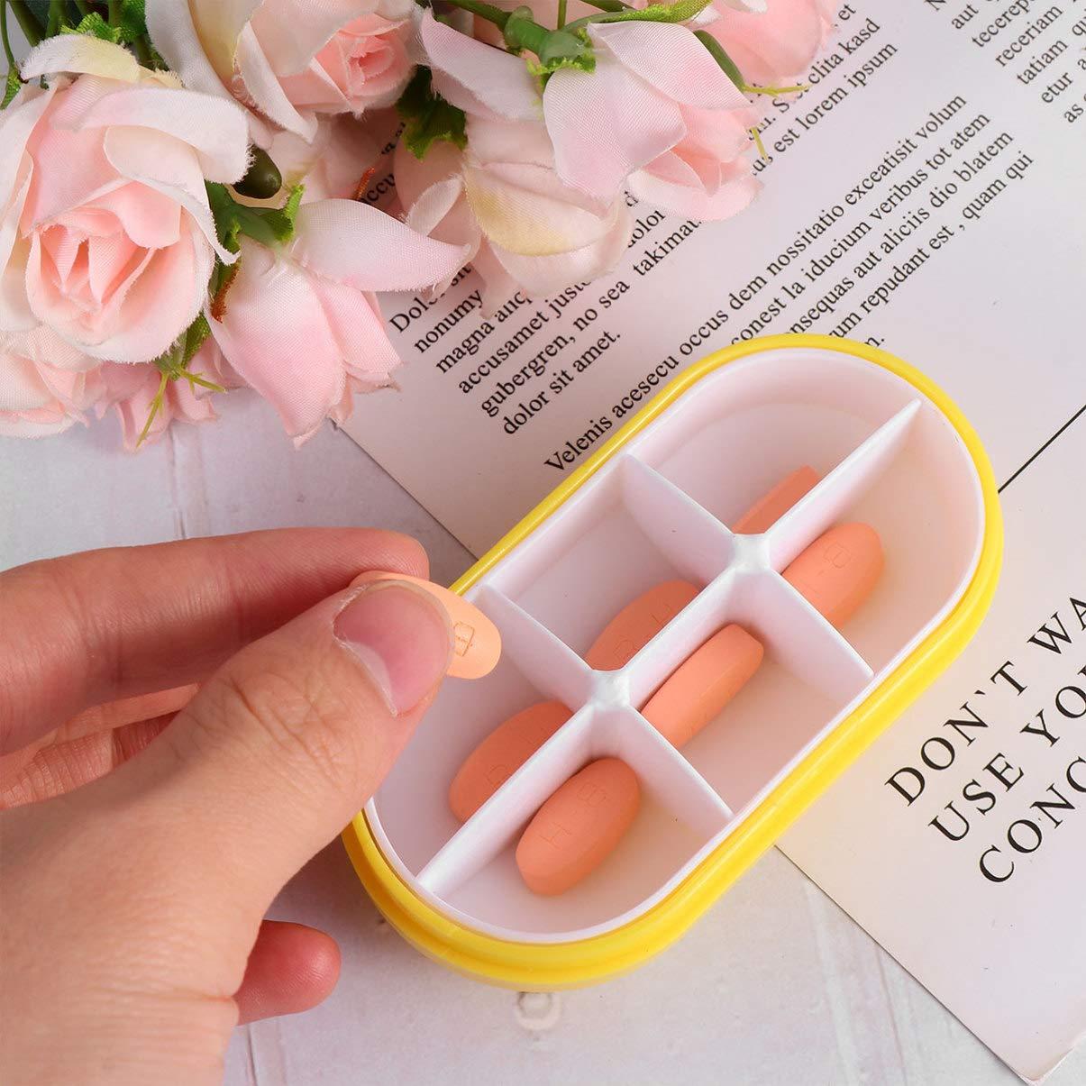 DOITOOL 2pcs Box Medicine Storage Case Pill Case Capsule Container