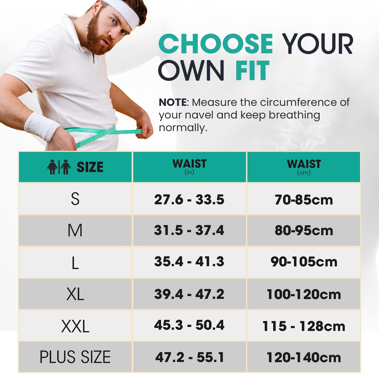 Modvel Modvel Back Braces for Lower Back Pain Relief with 6 Stays, Breathable Back Support Belt for Men/Women for work, Anti-skid lumbar support belt with 16-hole Mesh for sciatica (M)