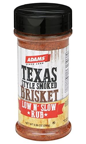 ADAMS EXTRACT Adams Texas Style Smoked Brisket Low N’ Slow Rub, 9.89 Ounce Bottle (Pack of 1)