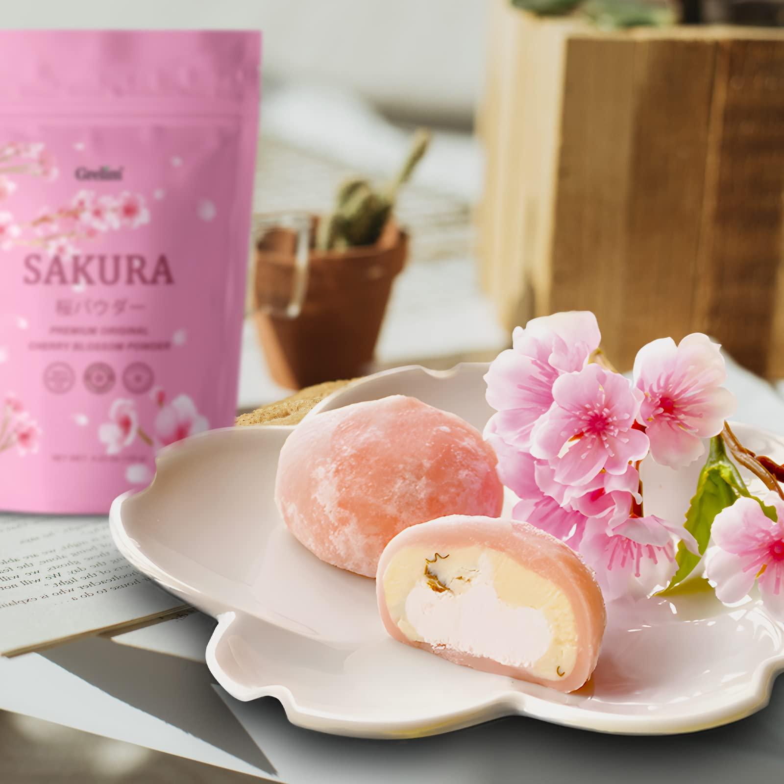 Grelim GRELIM Sakura Powder Premium Original Cherry Blossom Powder for Baking,Made in Kanagawa Perfect for Springtime Beverage, 4.23 Oz