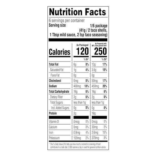 Taco Bell Taco Bell Crunchy Taco Dinner Kit (12 Count per Box) (Pack of 4)