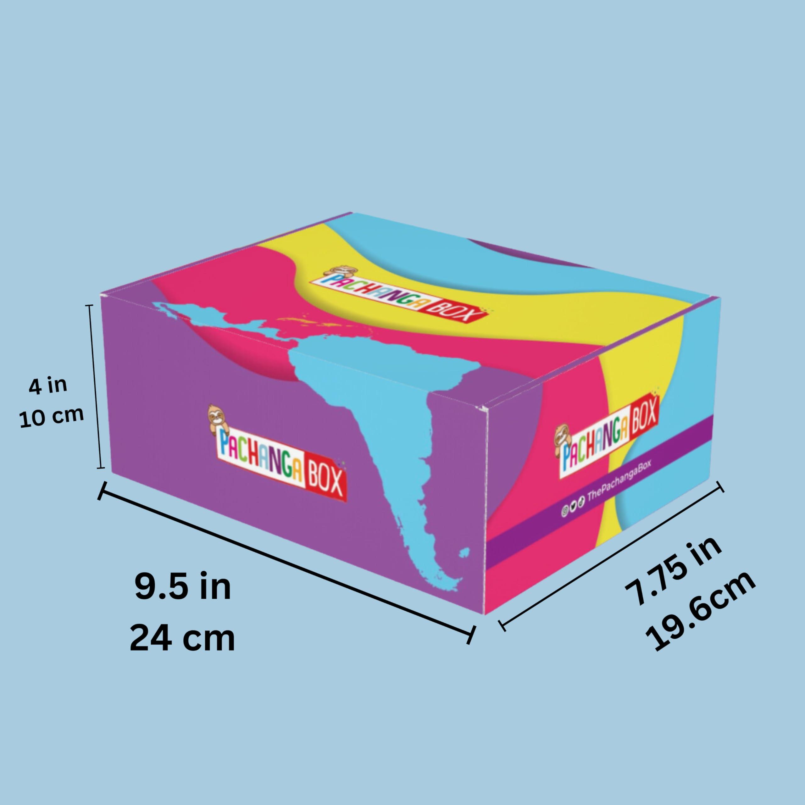 Pachanga Box International El Salvador Snack Box - Ideal Valentine\'s Day Gift - Tasty Hispanic and Latin American Snacks - FREE Custom Sticker!