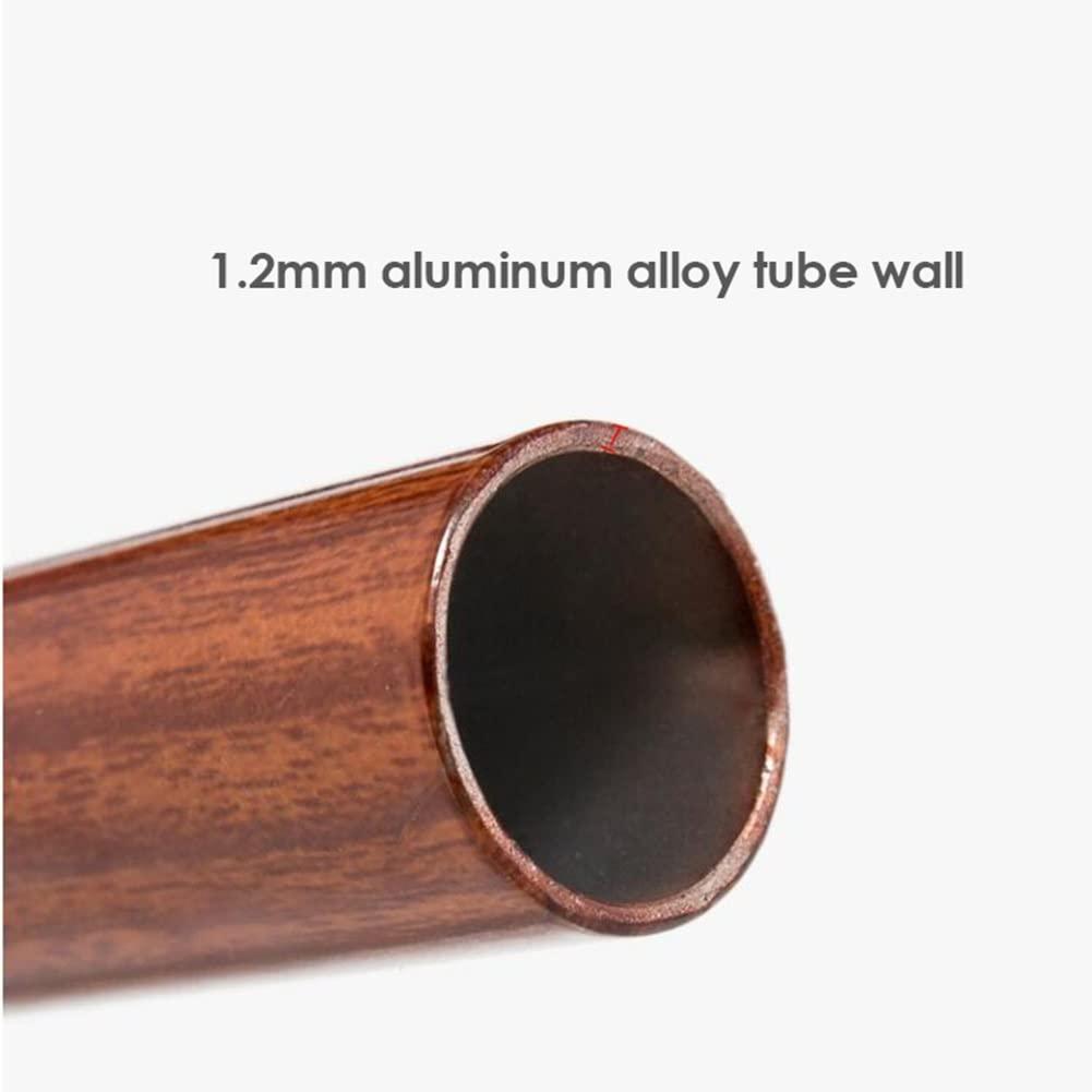 HEBEHO HEBEHO Quad Cane for Elderly, Adjustable Cane with LED Light, Aluminum Walking Cane for Men, Women, 360 Swivel Pivot Tip, Heavy Duty Walking Stick with Wrist Strap (Color : Brown)