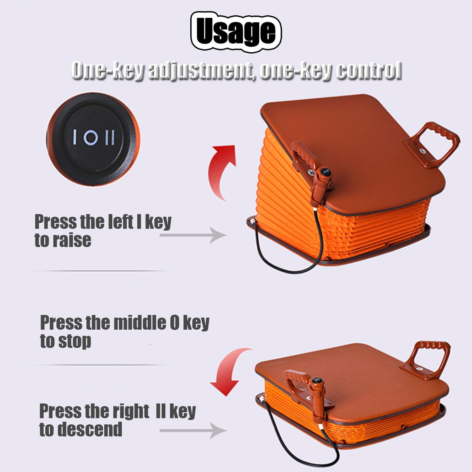 GJAGXQ GJAGXQ Lifting Cushion,Powered Lift Cushion, Portable Lifting Seat and Chair Lift, Electric Lift Seat Assist Cushion, for Elderly&Handicap or Disabled That is Also Self-Powered.