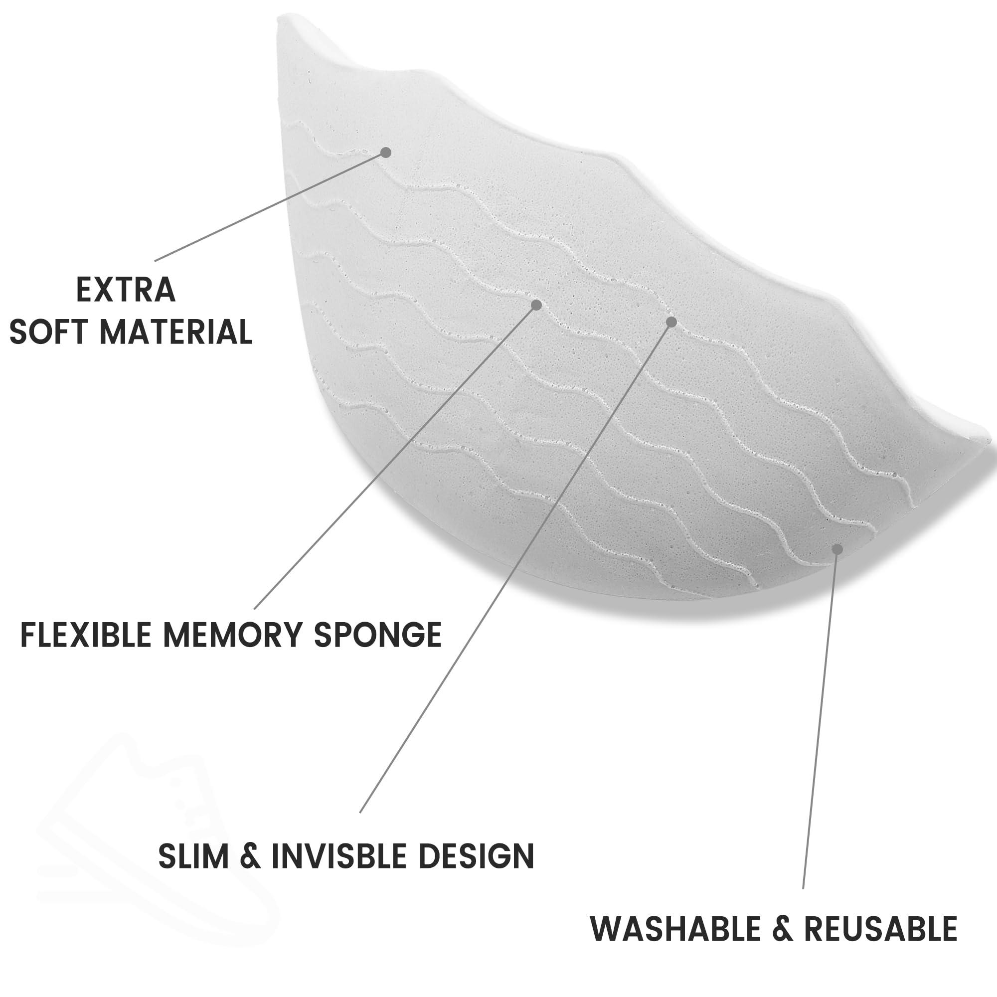 BCCKLE Shoe Fillers for Loose Shoe,Toe Filler Inserts with Anti Slip Strip,Shoe Inserts for Shoe Too Big,Make Shoes Fit and Prevent Heel sliping,for Both Men and Women.