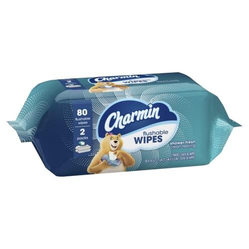 Charmin Charmin Freshmates Flushable Wipes with Refillable Tub (Pack of 2)