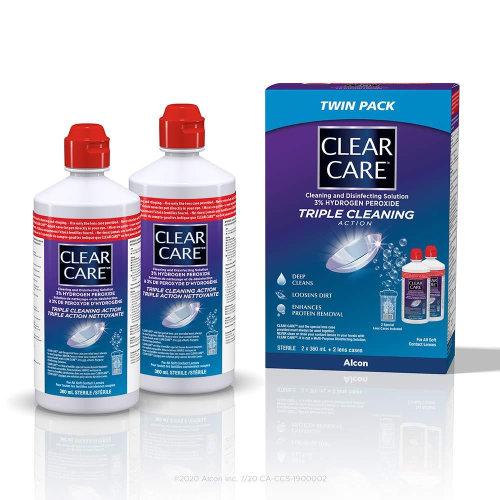 Clear Care Clear Care Contact Lens Solution 360 ml Pack of 2